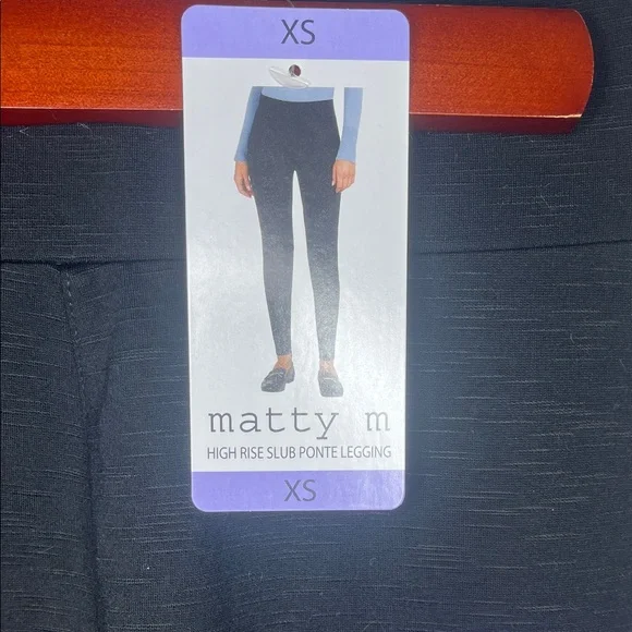 Matty M High Rise Slub Ponte Legging - Picture 3 of 8